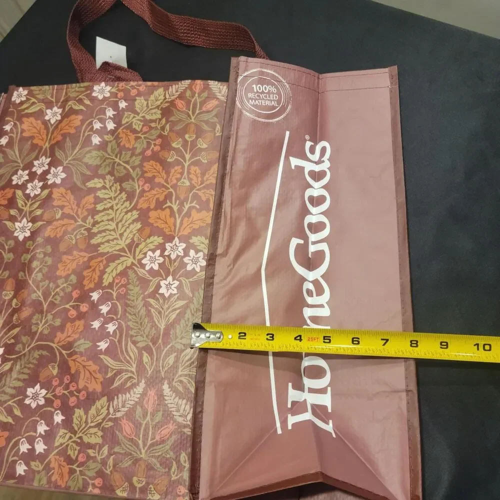 Fall brown leafes Women's reusable Bag